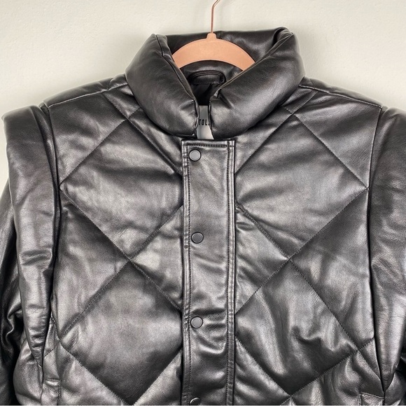 REVOLVE PISTOLA Quilted Vegan Leather convertible Jacket - Picture 5 of 12
